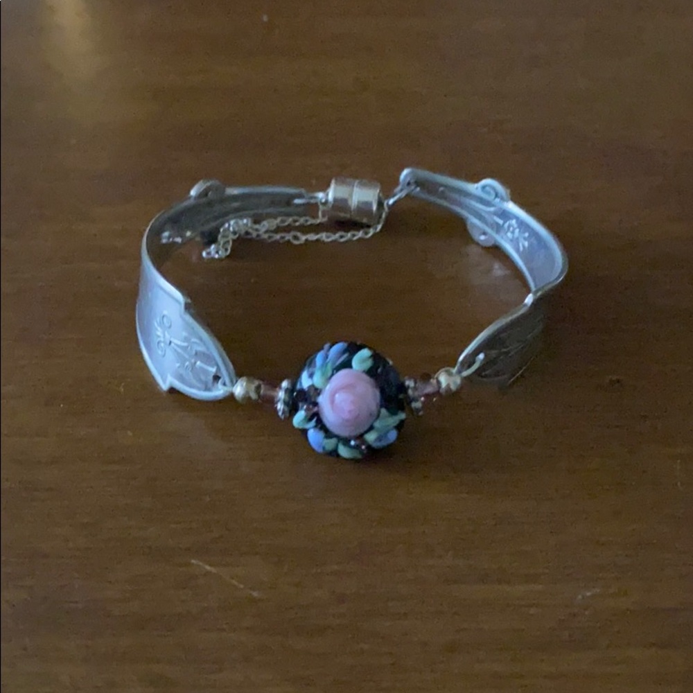 Vintage spoon bracelet with magnetic closure